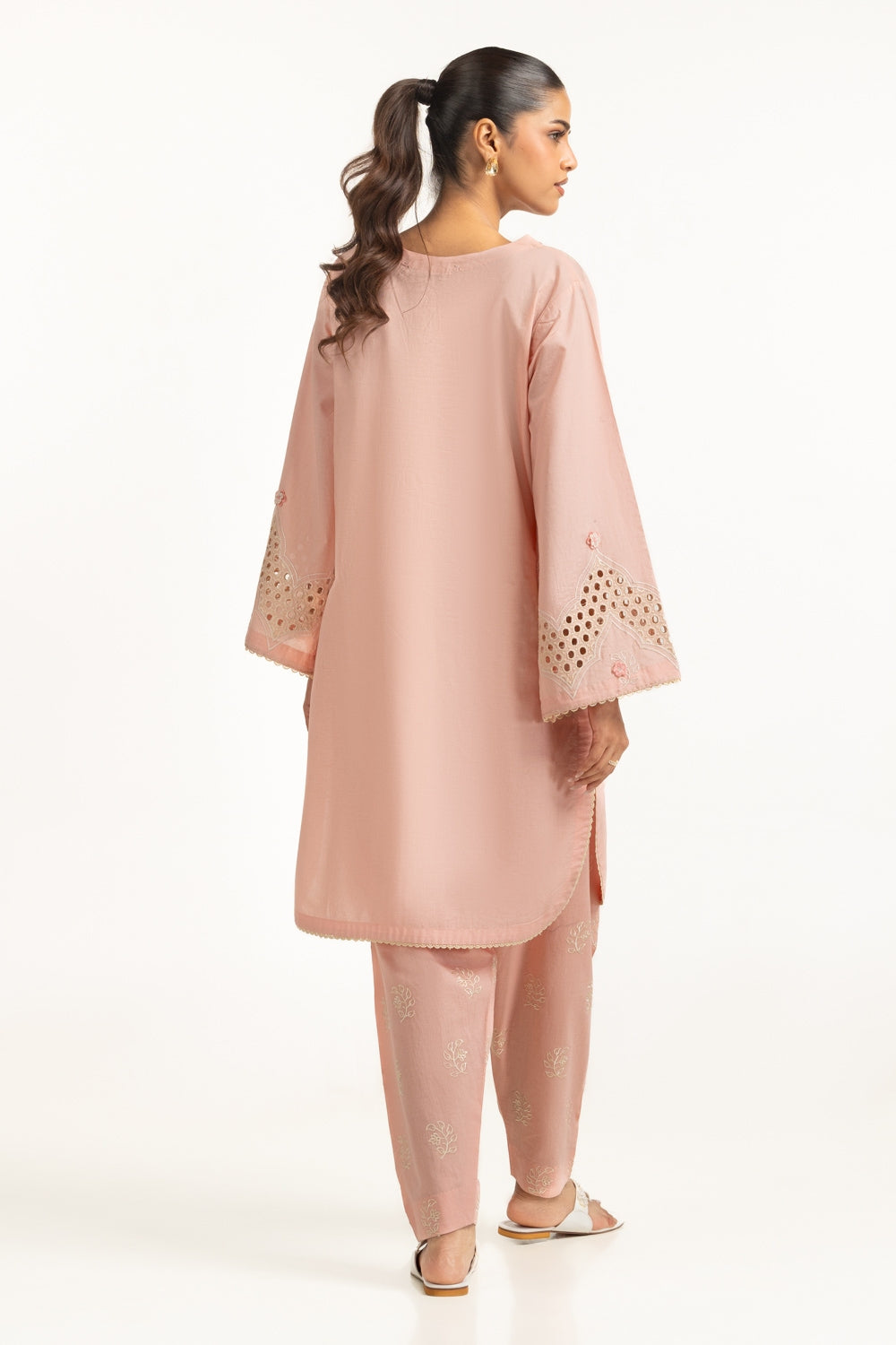 Cambric Embroidered Co-Ord Set IPST-44604