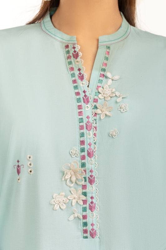 Cambric Embroidered Co-Ord Set IPST-44608