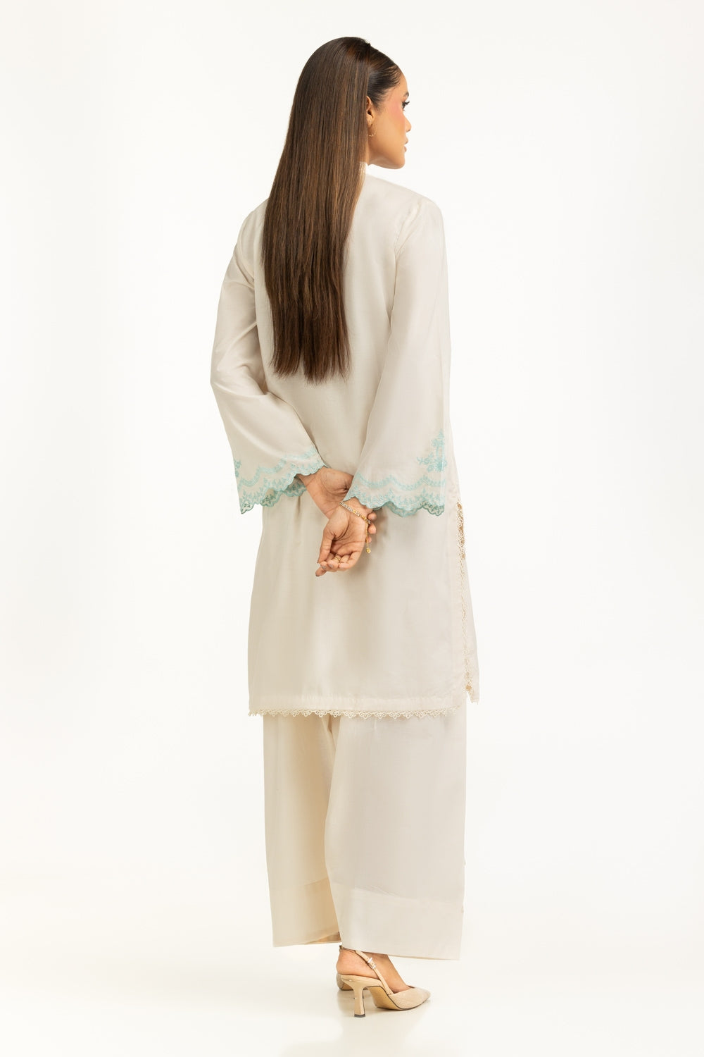 Cambric Embroidered Co-Ord Set IPST-44981
