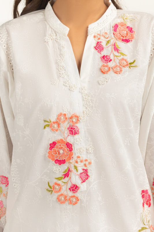 Cambric Embroidered Shirt And Dupatta IPSD-44383