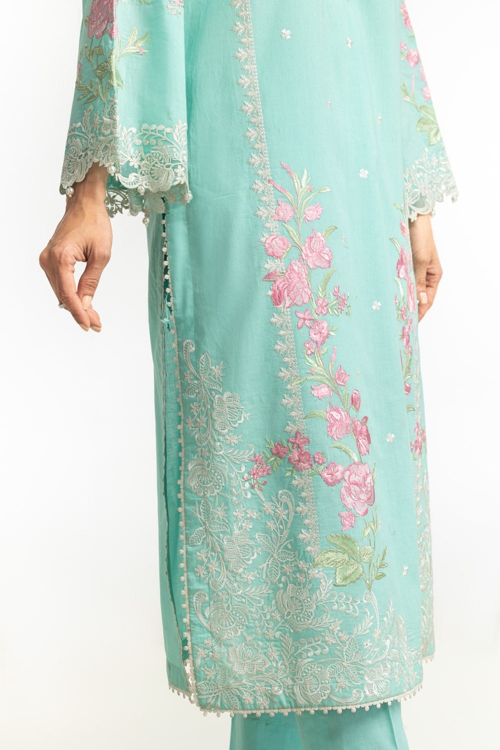 Cambric Embroidered Shirt And Trouser IPST-44316