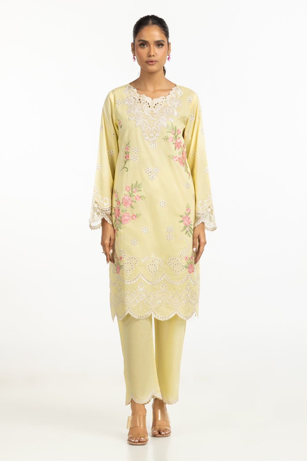 Cambric Embroidered Shirt And Trouser IPST-44317