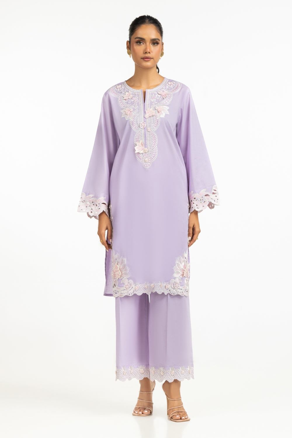 Cambric Embroidered Shirt And Trouser IPST-44587