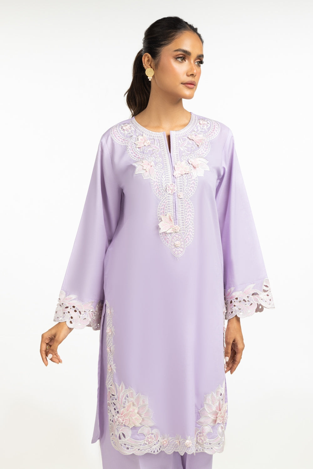Cambric Embroidered Shirt And Trouser IPST-44587