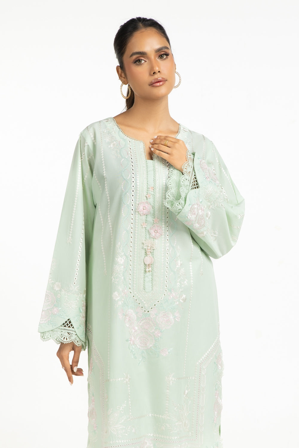 Cambric Embroidered Shirt And Trouser IPST-44589
