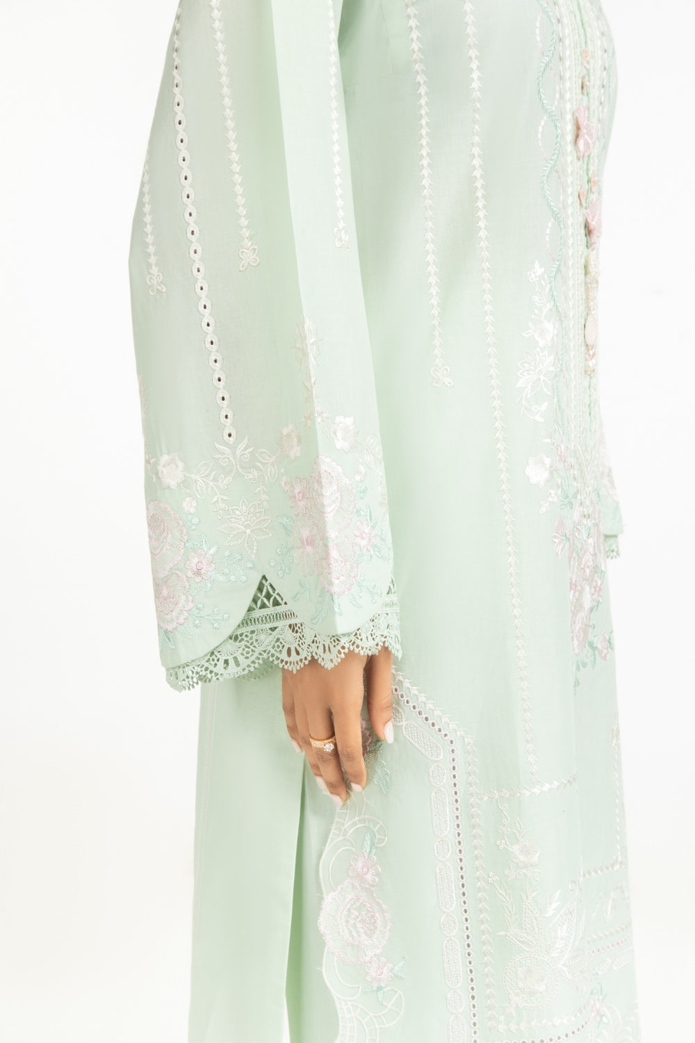 Cambric Embroidered Shirt And Trouser IPST-44589