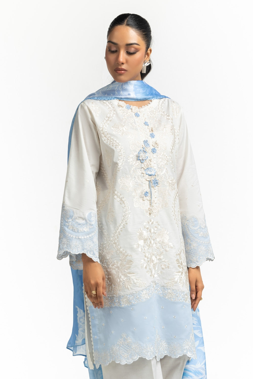 Cambric Embroidered Shirt And Trouser IPST-44590