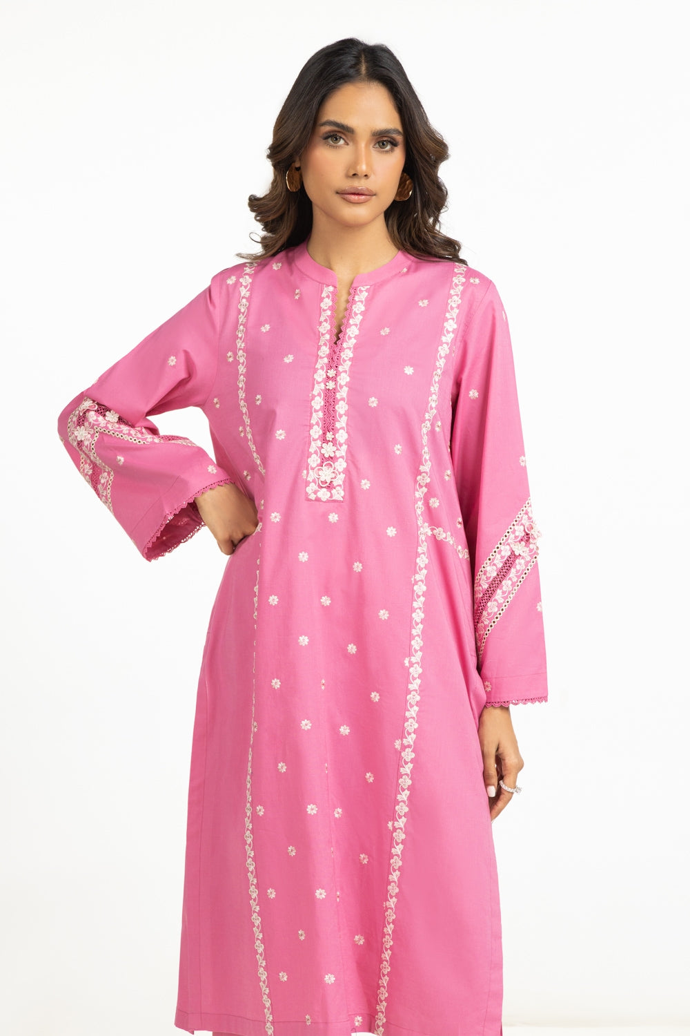 Cambric Embroidered Shirt And Trouser IPST-44598