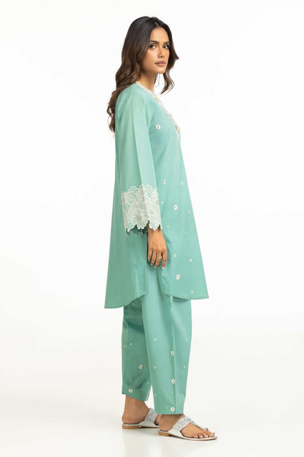 Cambric Embroidered Shirt And Trouser IPST-44599
