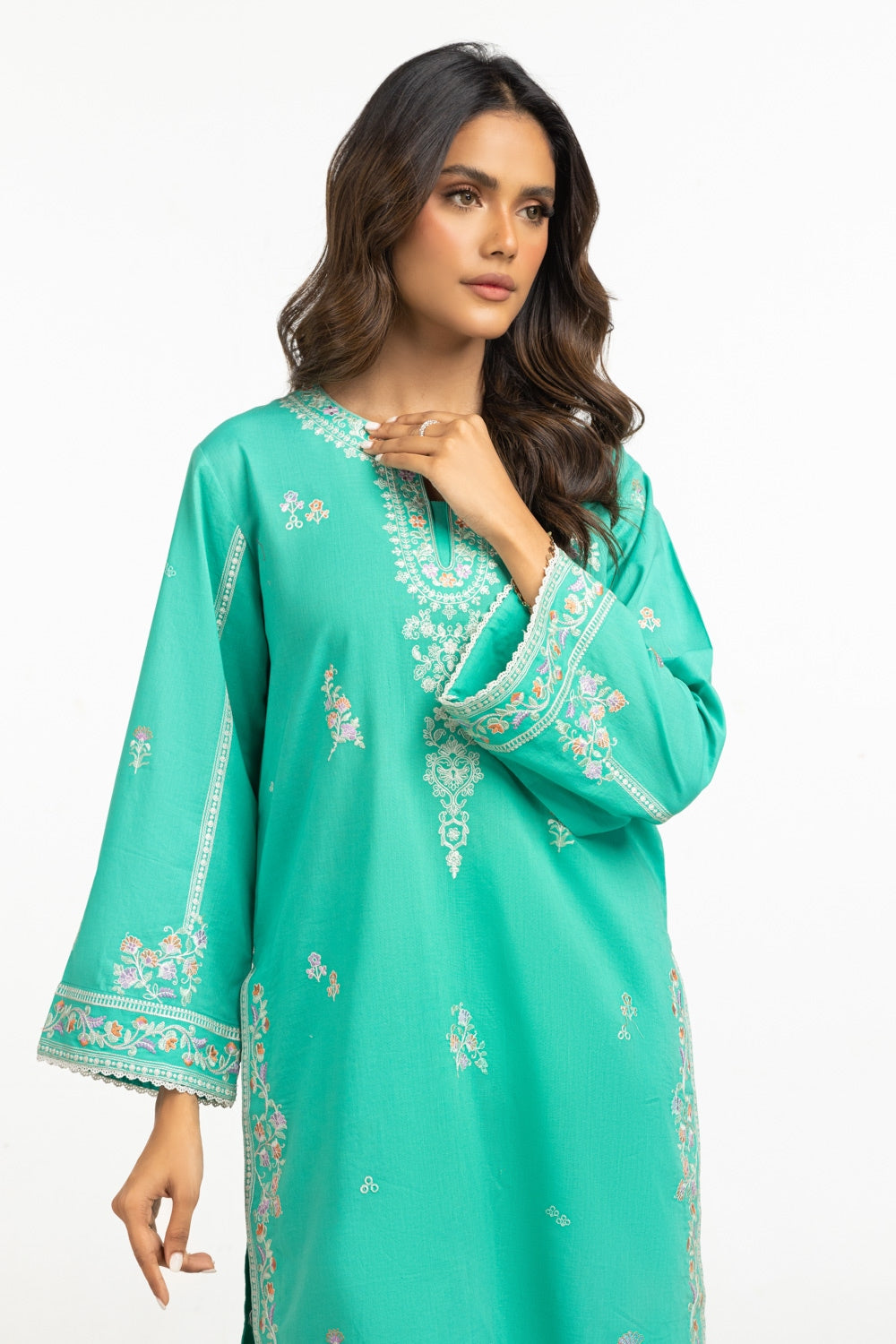 Cambric Embroidered Shirt And Trouser IPST-44603