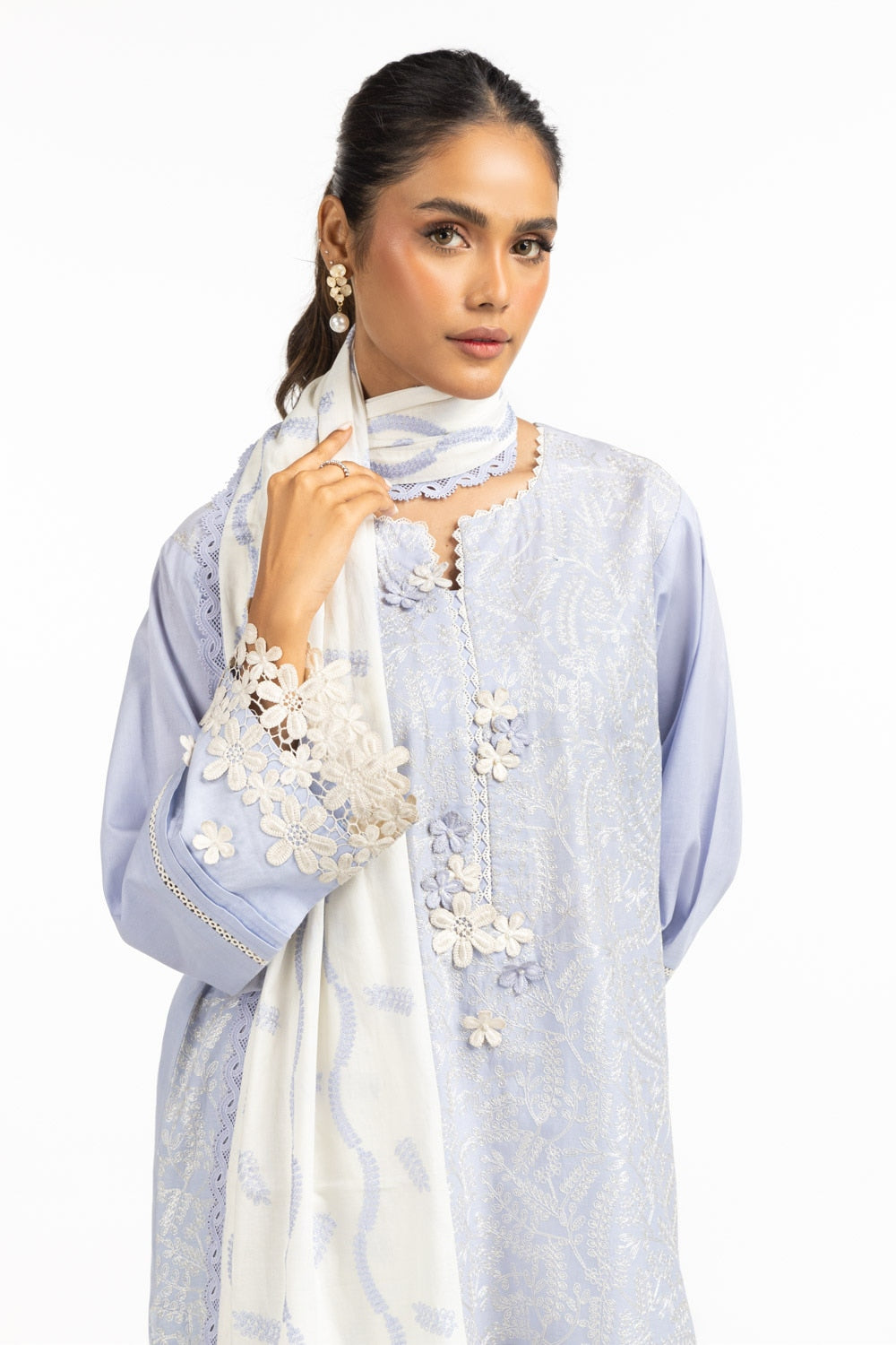 Cambric Embroidered Shirt Trouser IPST-44495