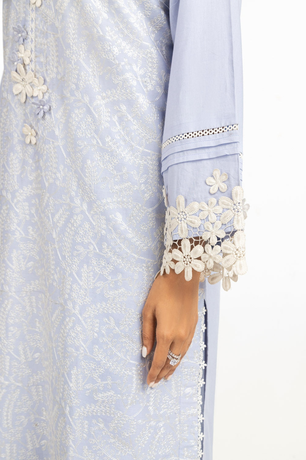 Cambric Embroidered Shirt Trouser IPST-44495