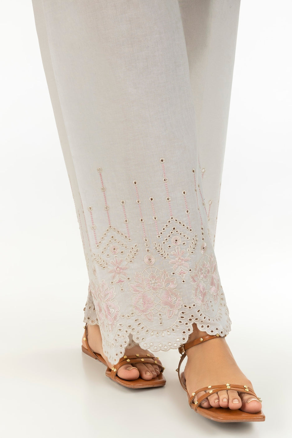 Cambric Embroidered Trouser  IPT-44431