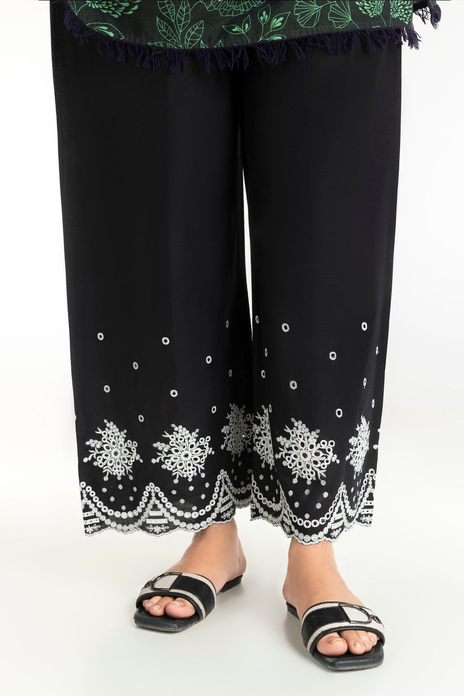 Cambric Embroidered Trouser  IPT-44440