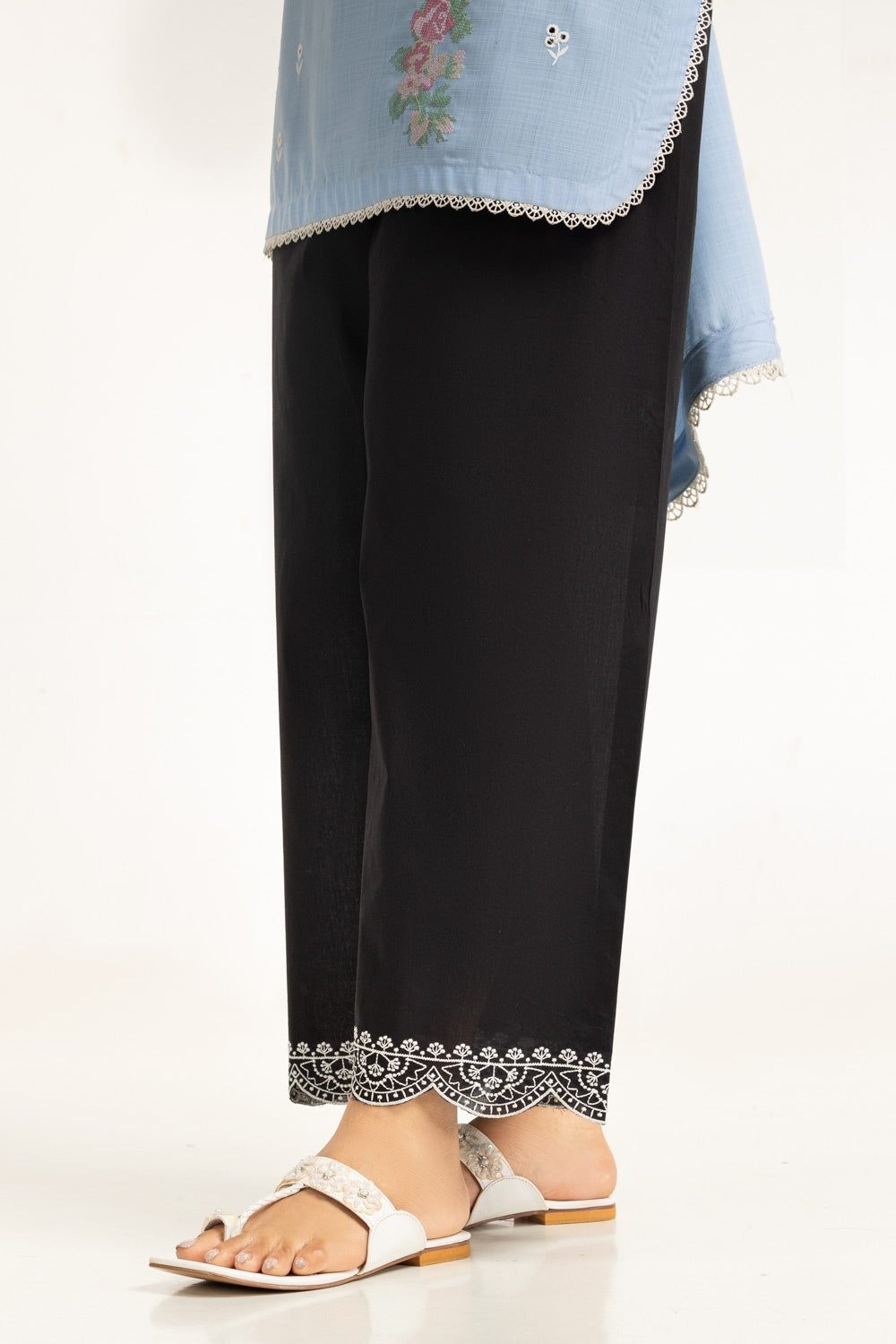 Cambric Embroidered Trouser IPT-44485