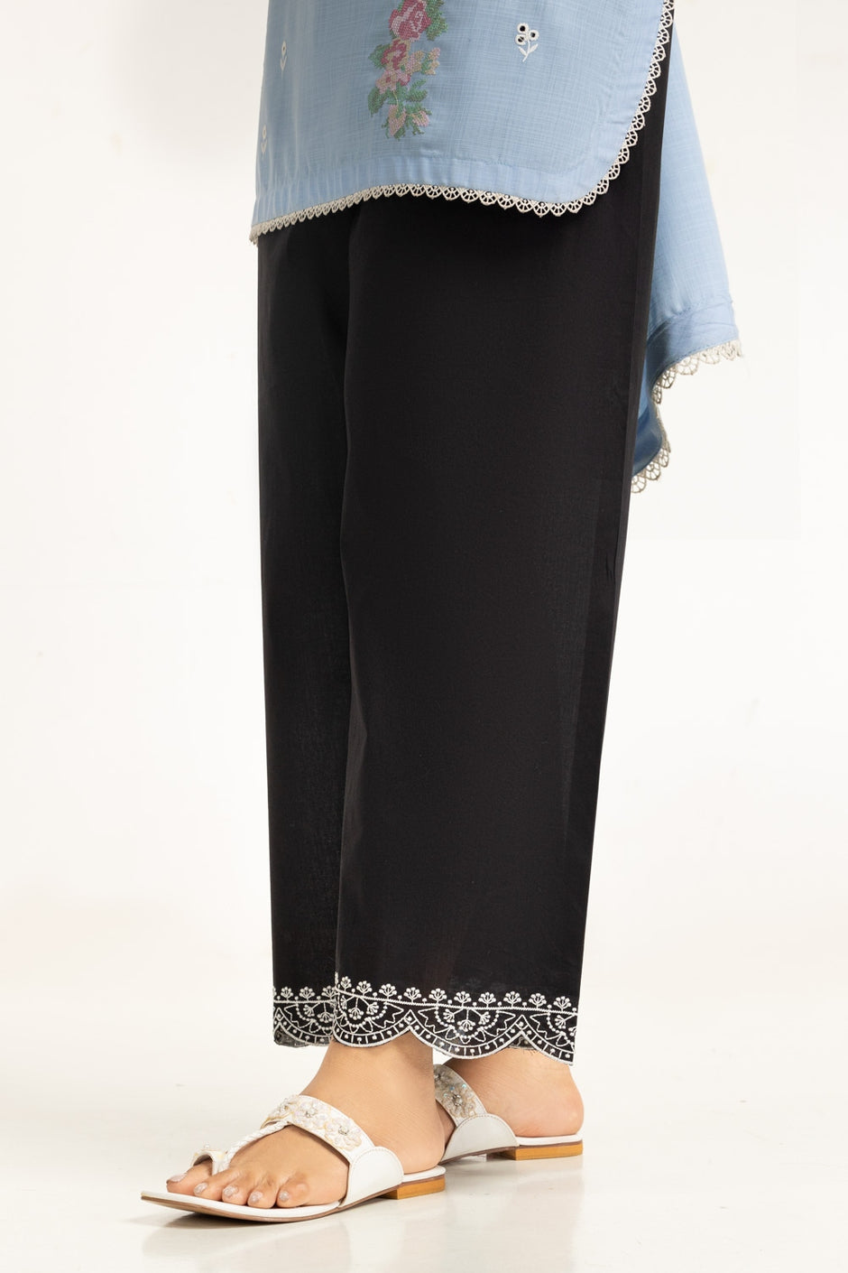 Cambric Embroidered Trouser