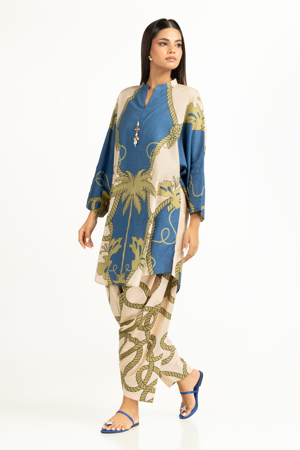Cambric Printed Co-Ord Set IPST-44801
