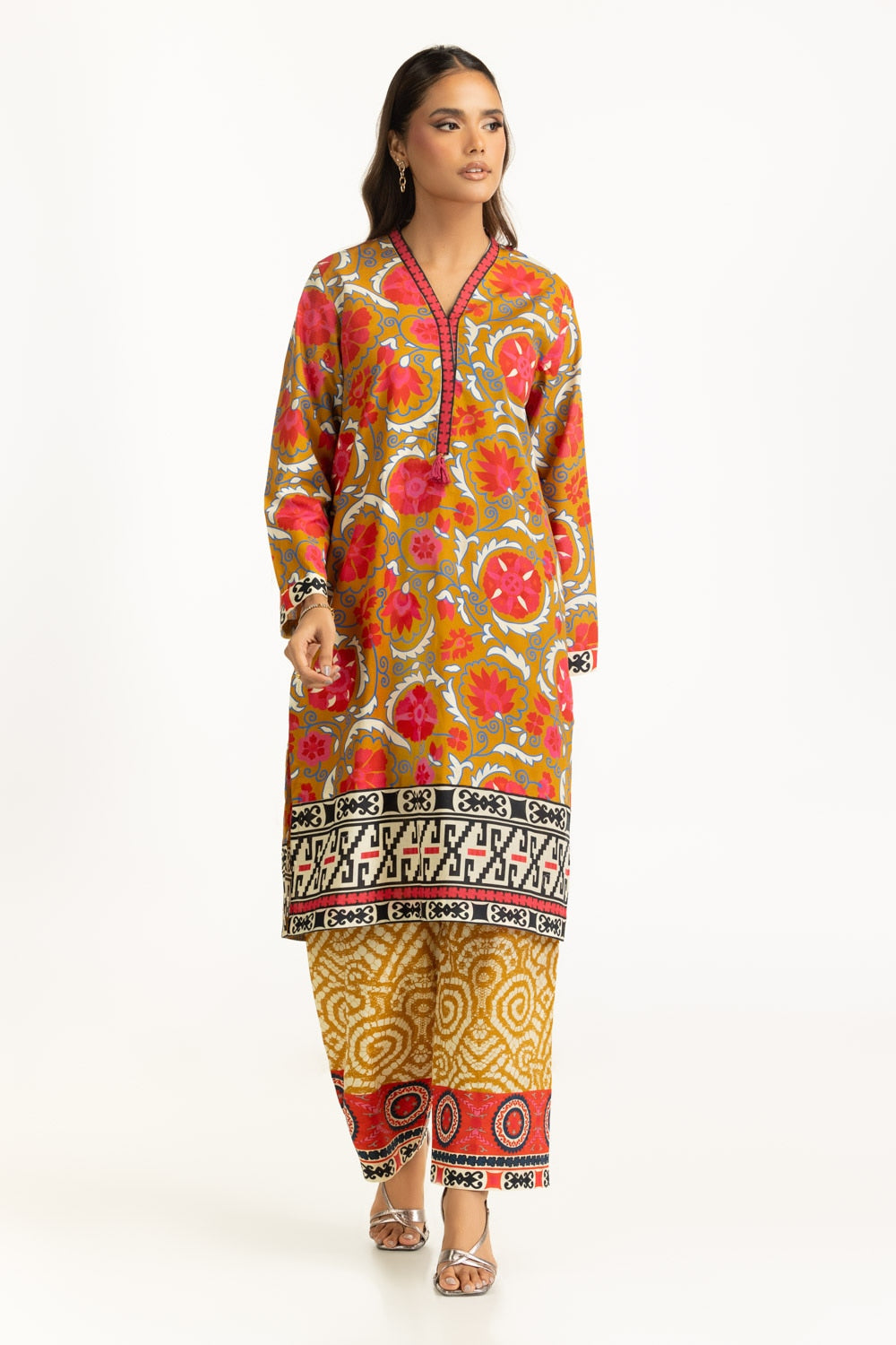 Cambric Printed Co-Ord Set IPST-44995