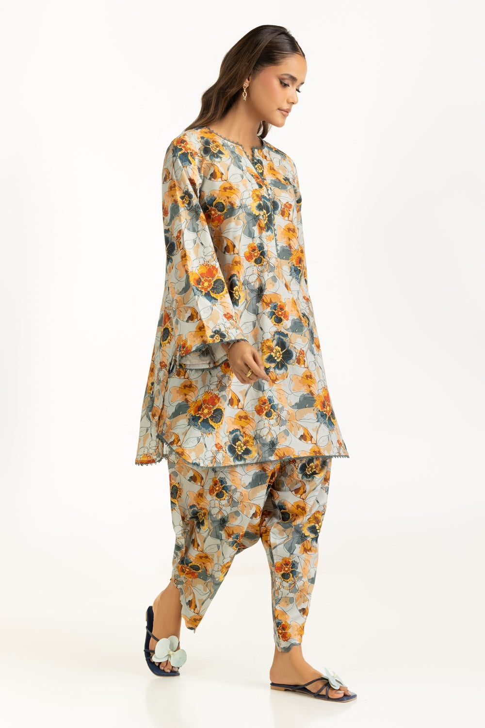 Cambric Printed Co-Ord Set IPST-55002