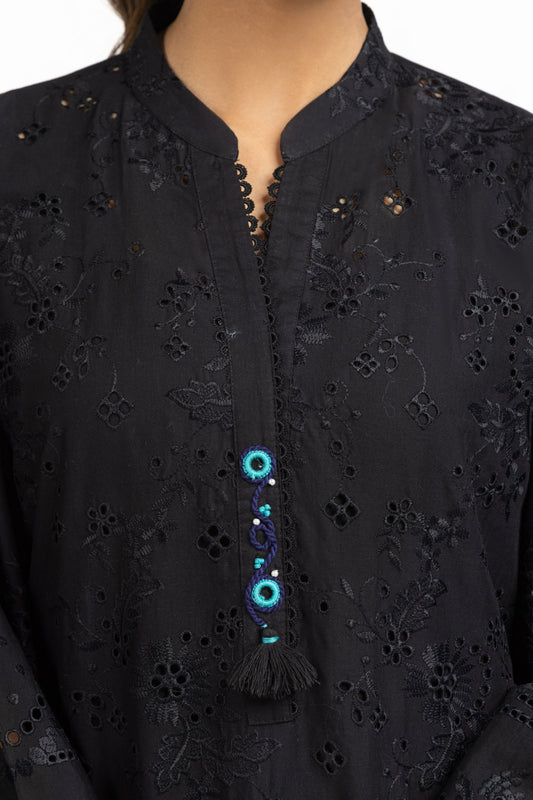Cambric Schiffli Embroidered Shirt And Dupatta IPSD-44423