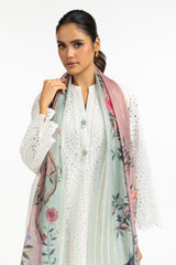 Cambric Schiffli Embroidered Shirt And Dupatta IPSD-44424