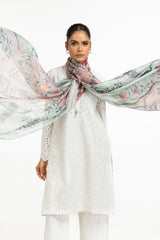 Cambric Schiffli Embroidered Shirt And Dupatta IPSD-44424