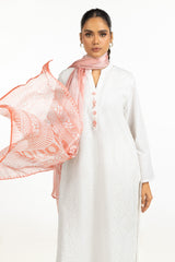 Cambric Schiffli Embroidered Shirt And Dupatta IPSD-44425