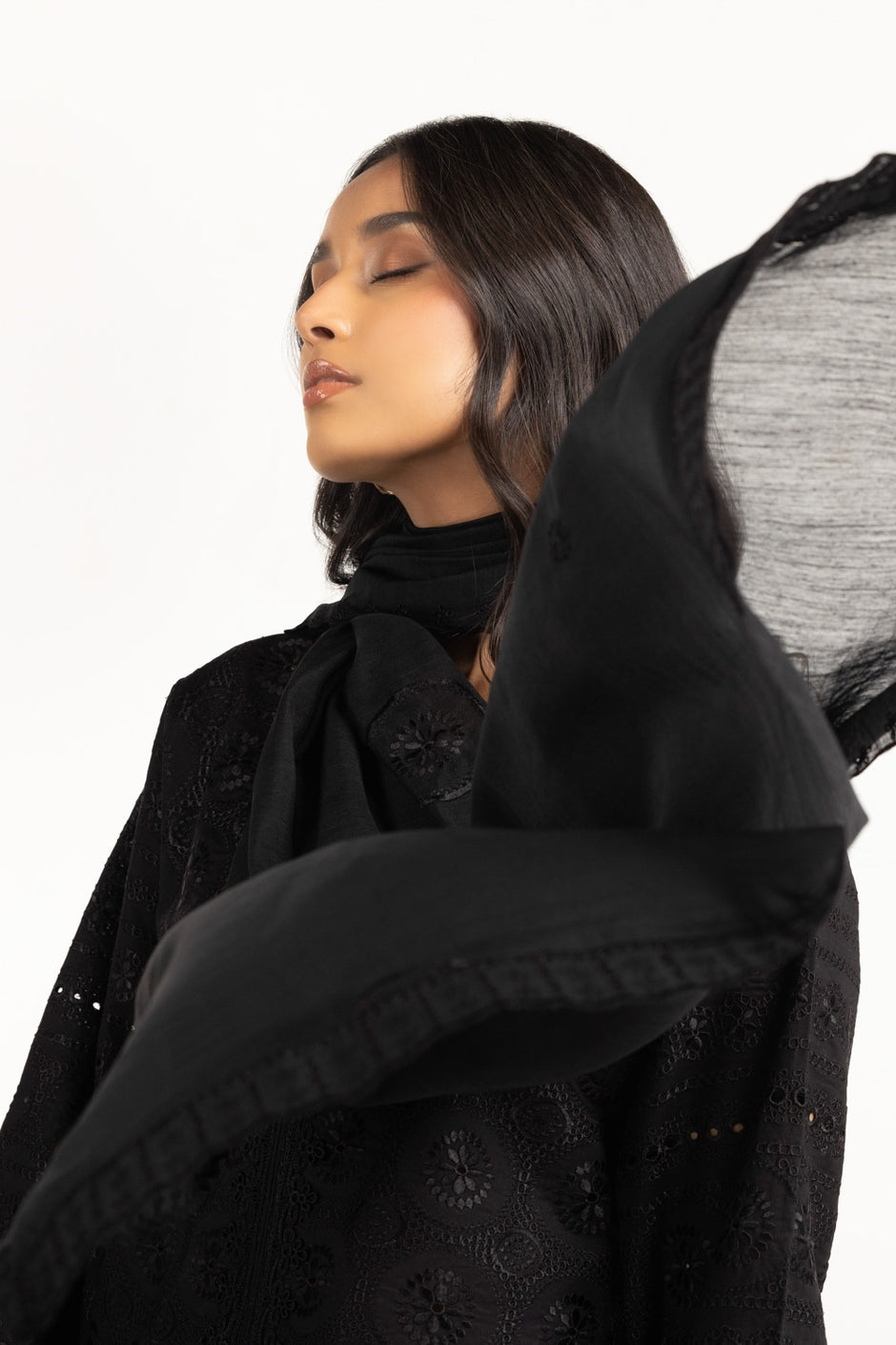 Cambric Shifflie Embroidered Shirt And Dupatta