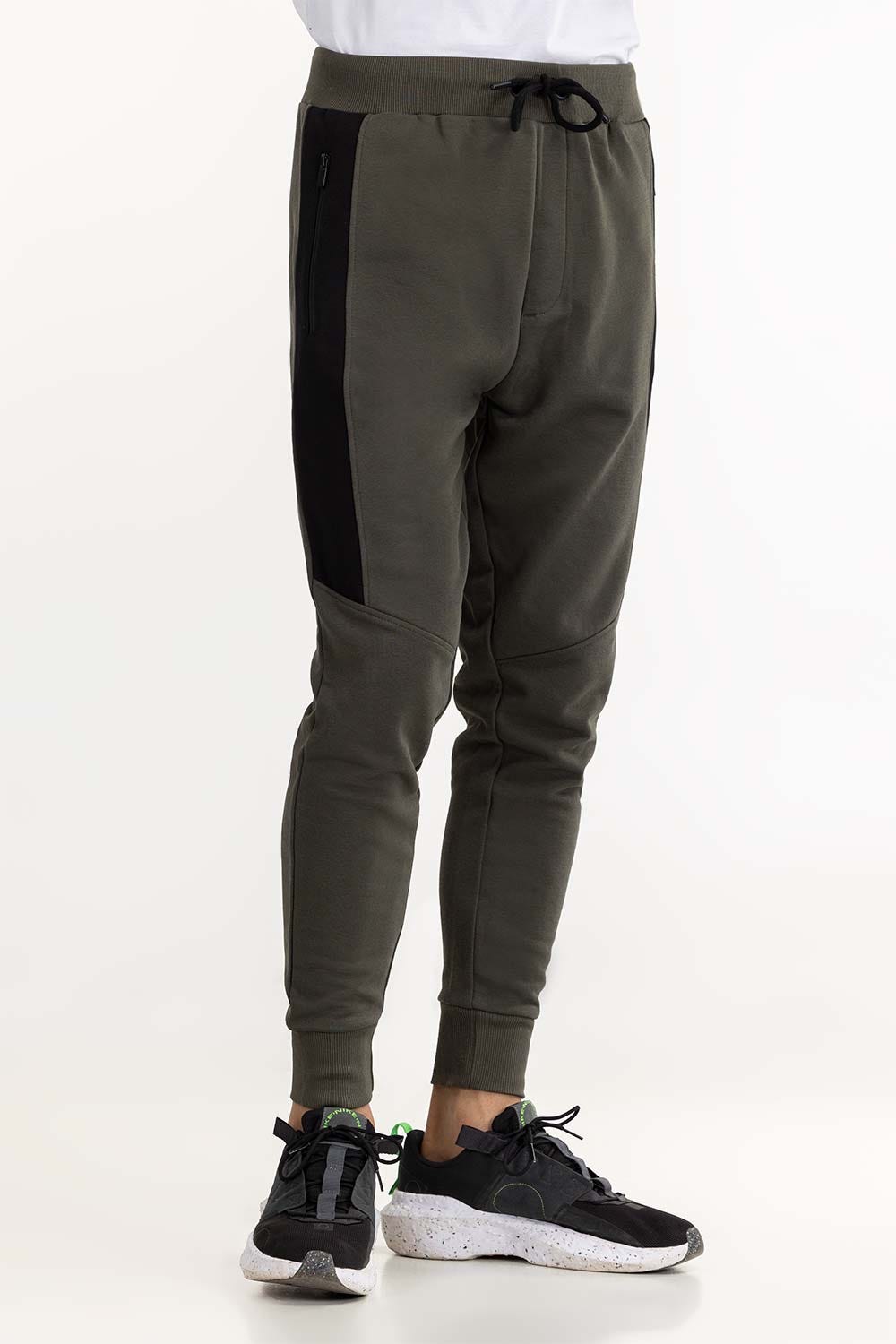 Camo Green Basic Knitted Jog Pant