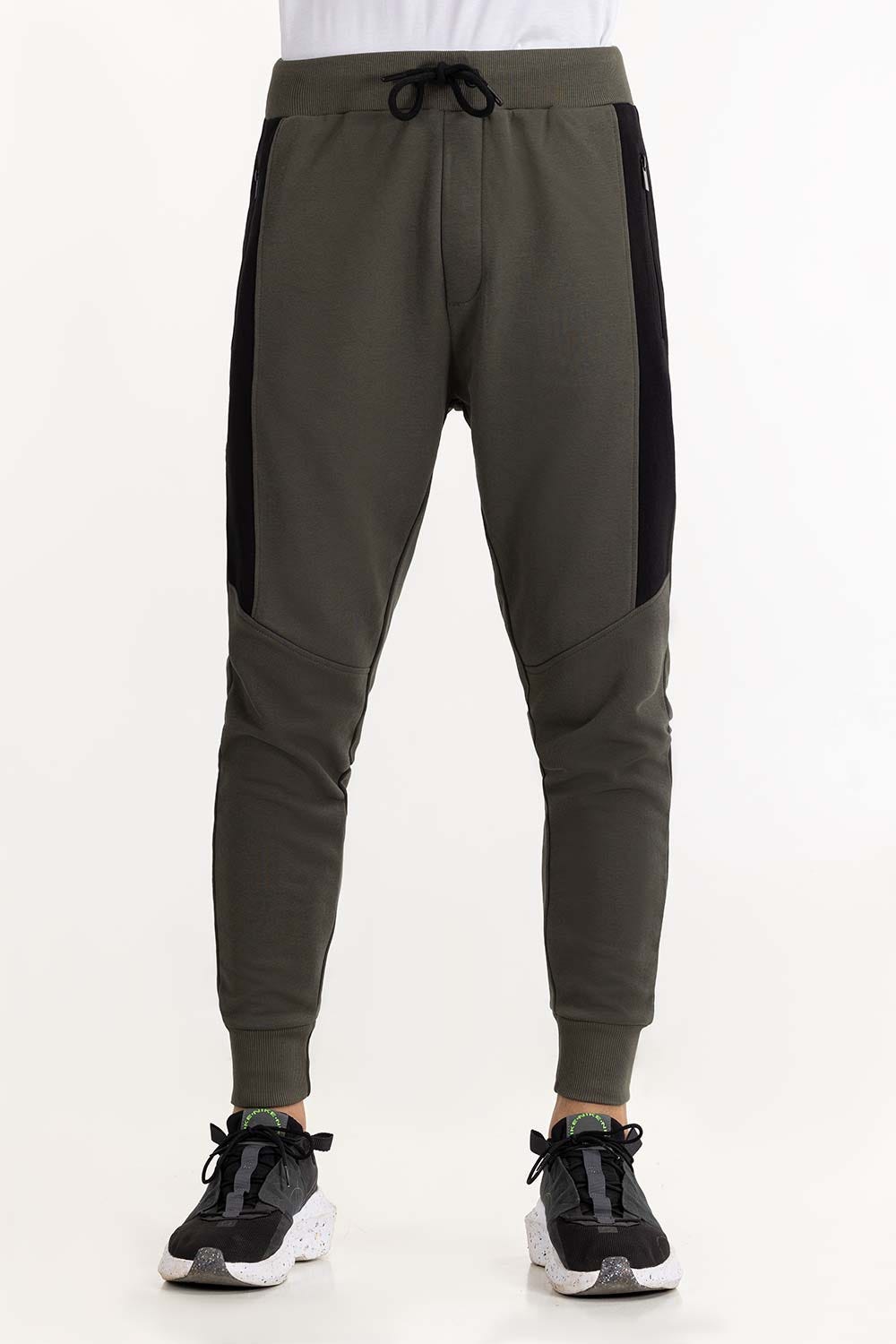 Camo Green Basic Knitted Jog Pant