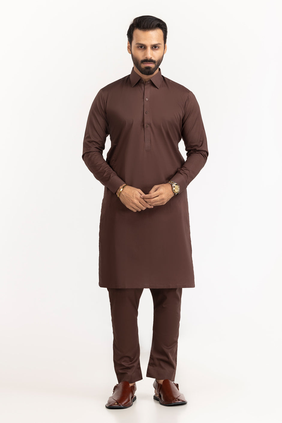 Gul Capri Latha Unstitched Fabric Cotton-LF