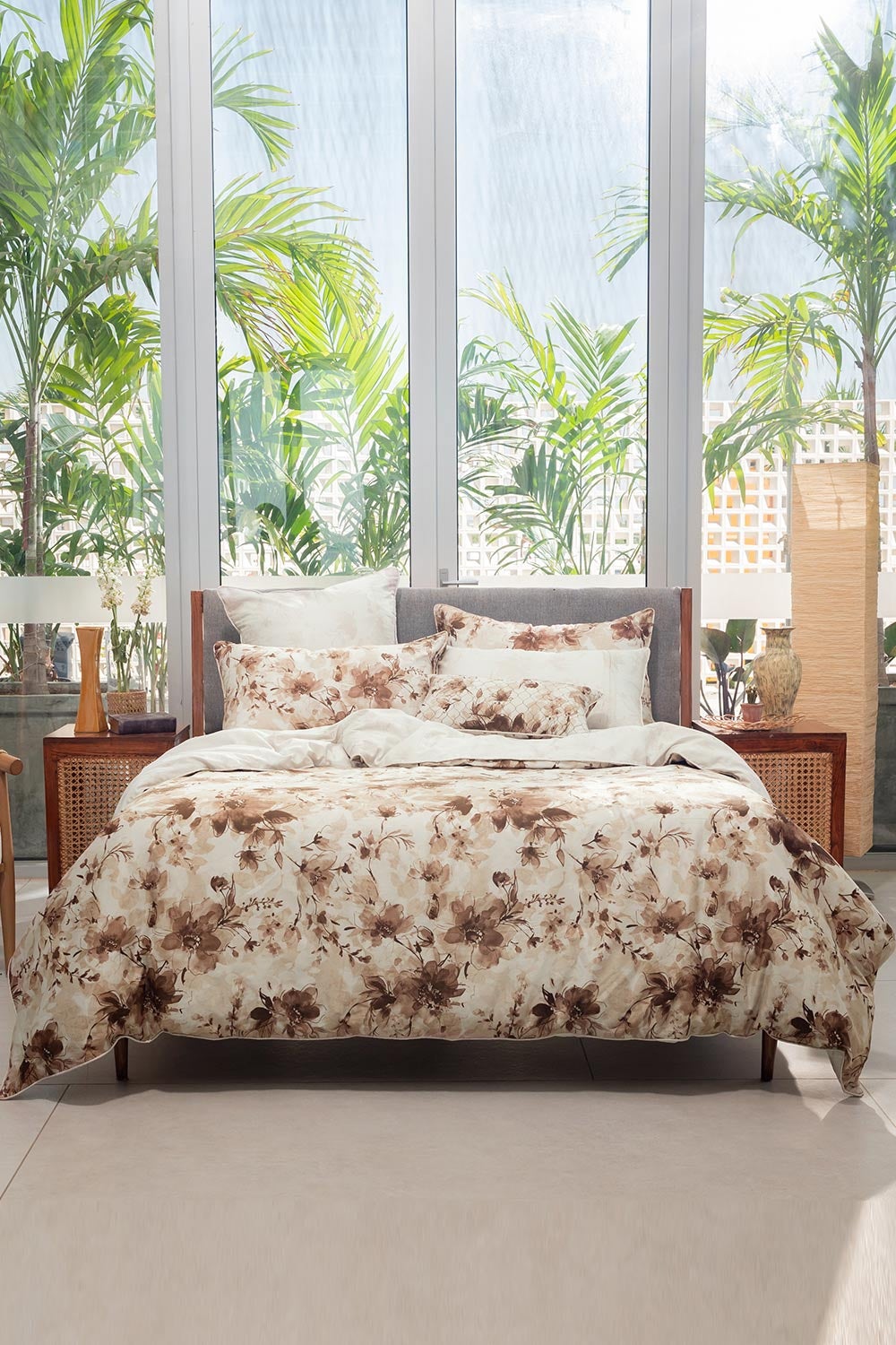 Cassia Flora T-300 Quilt Cover Set