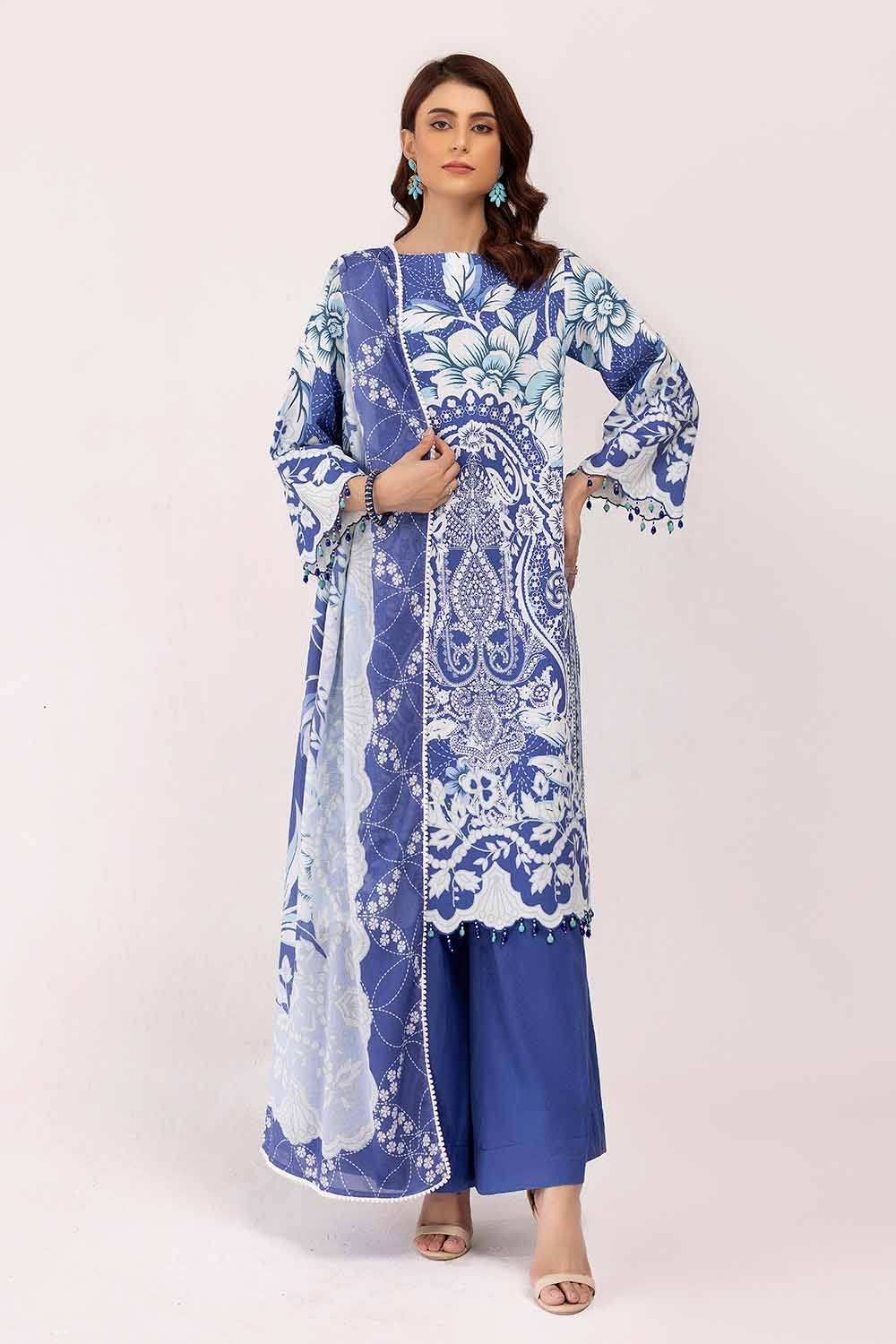 3 Piece Unstitched Corduroy Suit with Cotton Net Dupatta CD-42002