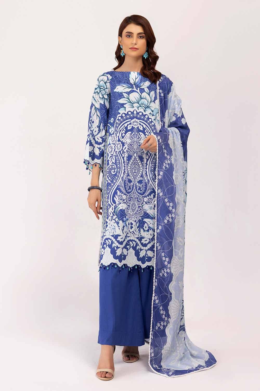 3 Piece Unstitched Corduroy Suit with Cotton Net Dupatta CD-42002