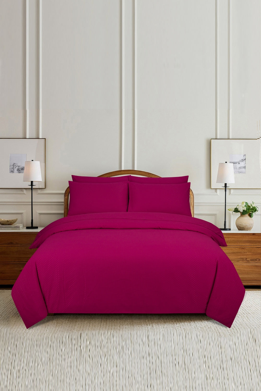 MFDD-Cerise Dyed Quilt Cover Set