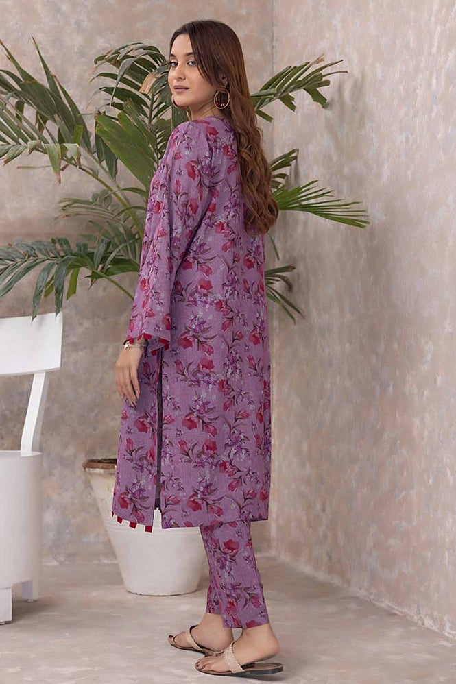 2 Piece Printed Dhanak Unstitched Suit