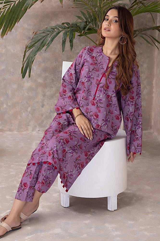 2 Piece Printed Dhanak Unstitched Suit WNST-32084