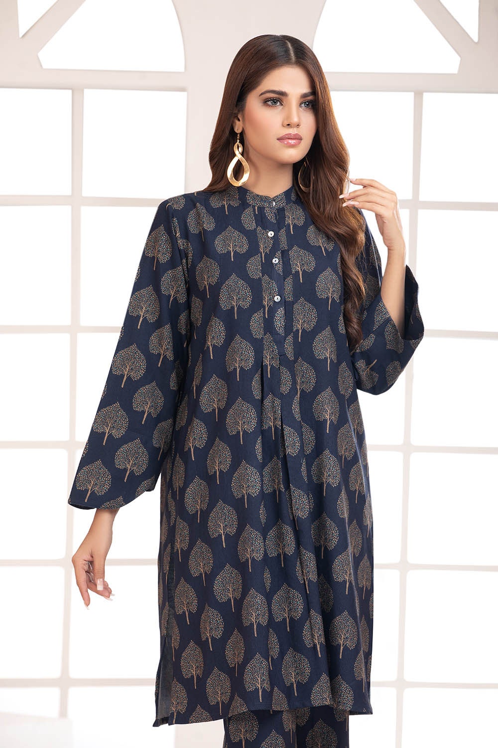 2 Piece Dhanak Unstitched Digital Printed Suit WNST-32014