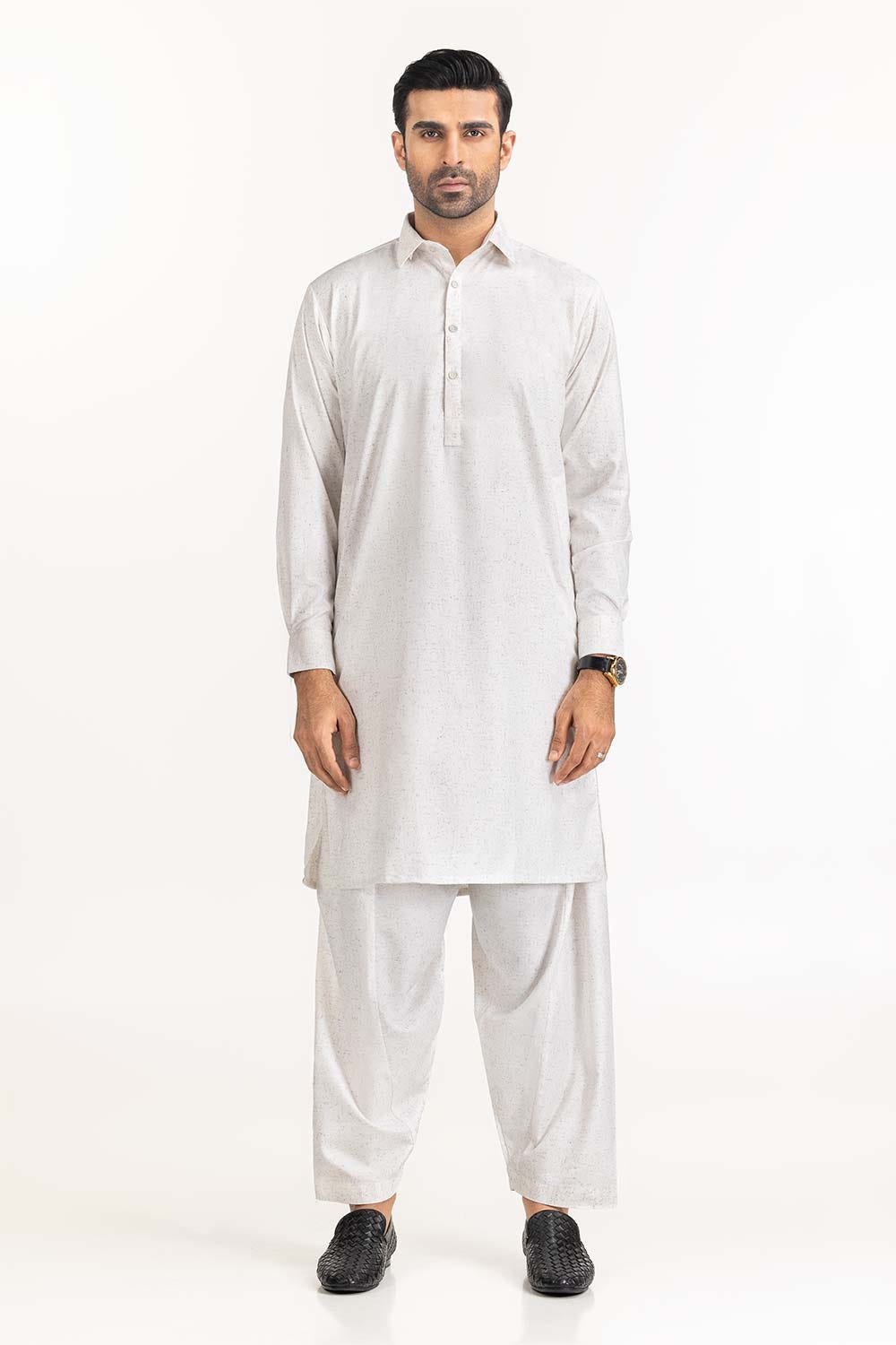 Chalk White Basic Suit