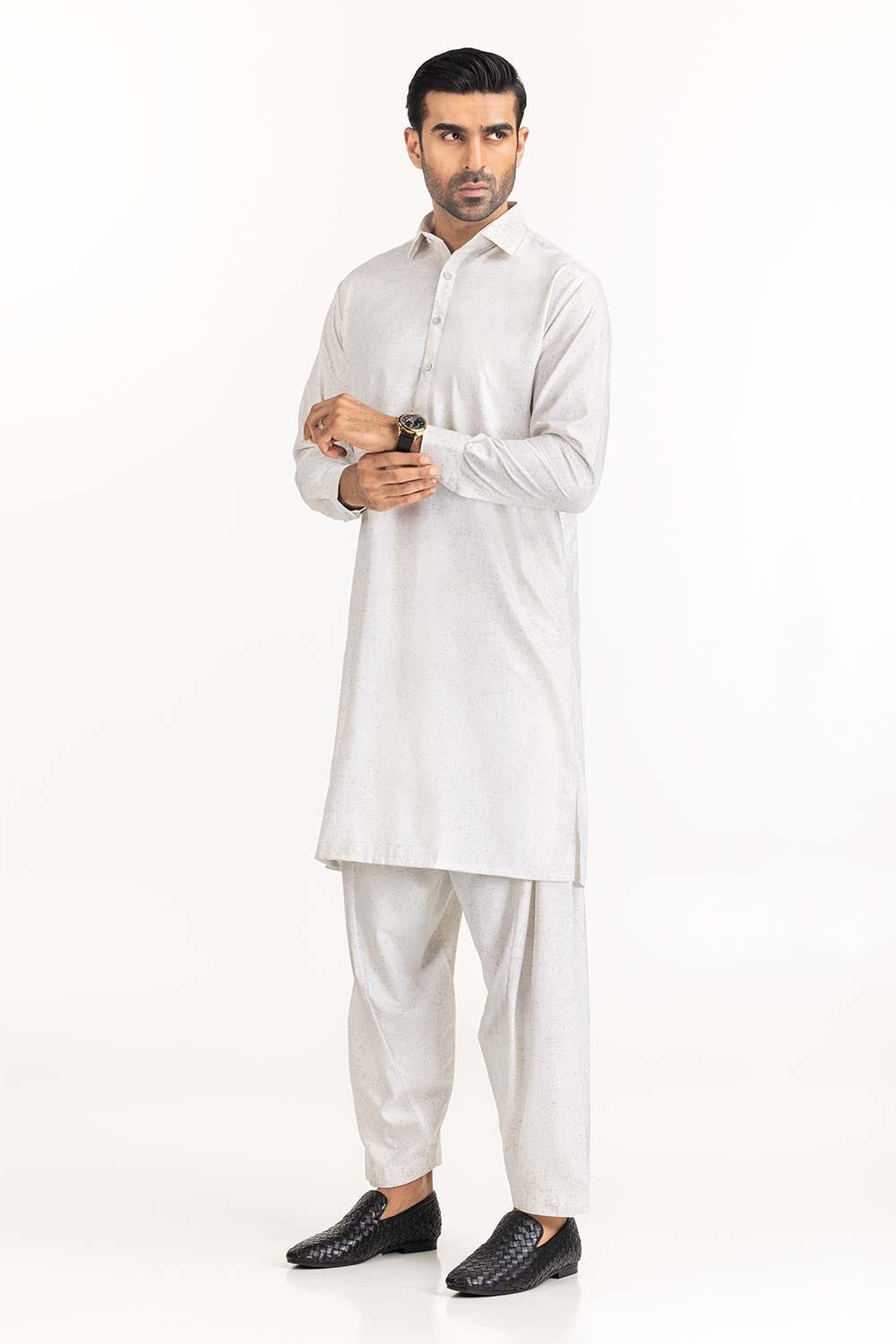 Chalk White Basic Suit