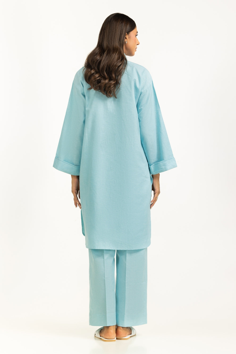 Chambray Button Down Co-Ord Set IPST-44558-B