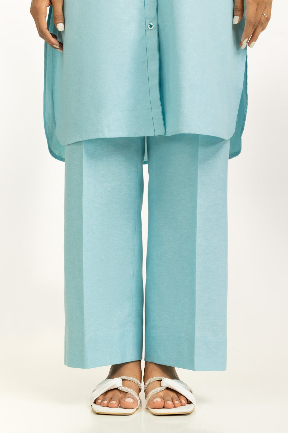 Chambray Button Down Co-Ord Set IPST-44558-B