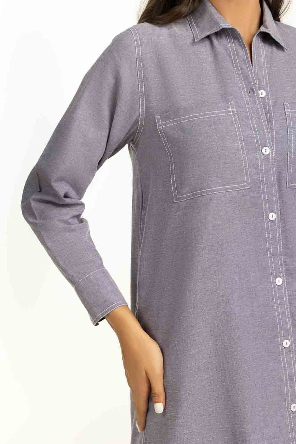 Chambray Button Down Co-Ord Set