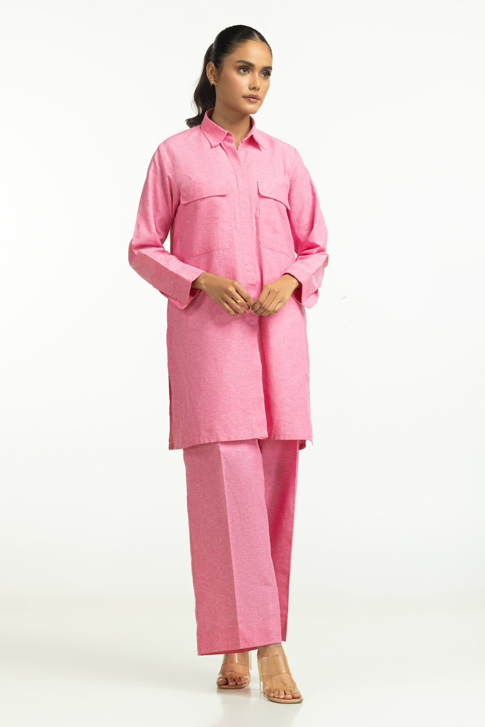 Chambray Dyed Co-Ord Set IPST-44559