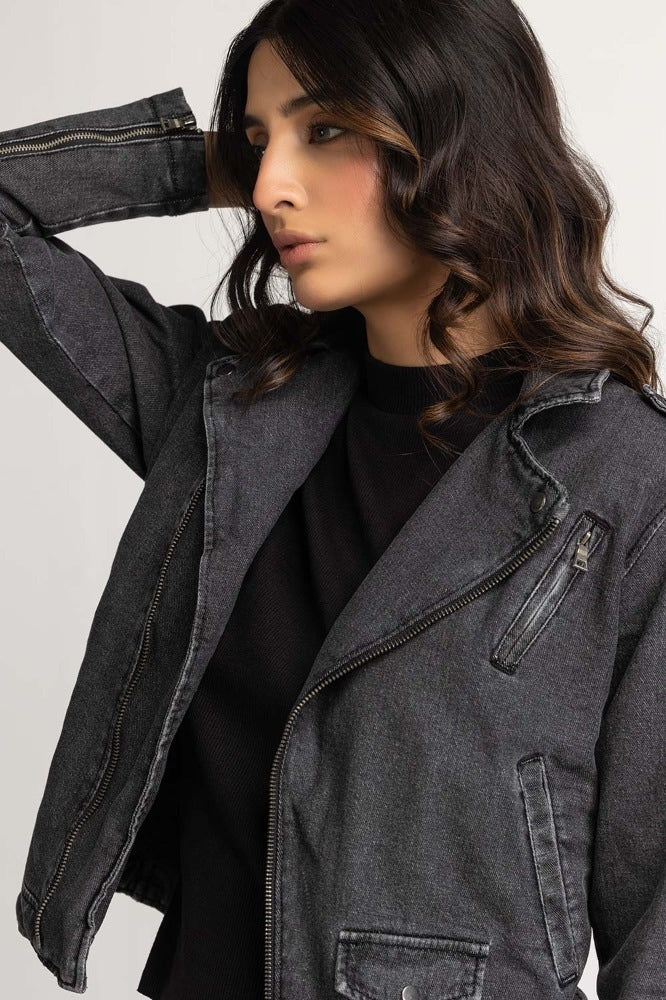 Charcoal Basic Jacket WS-JKT-WS23-103