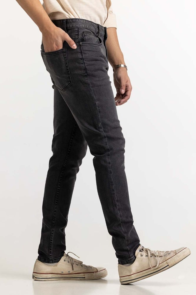 Charcoal Basic Jeans MN-JNS-WS23-007