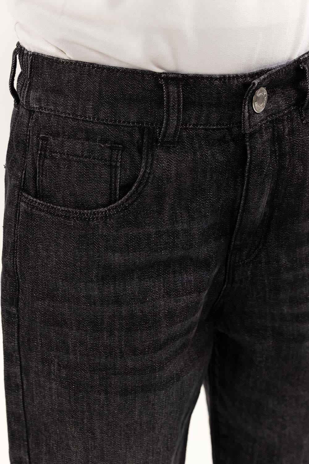 Junior Girl Charcoal Denim Jeans 224-421-010