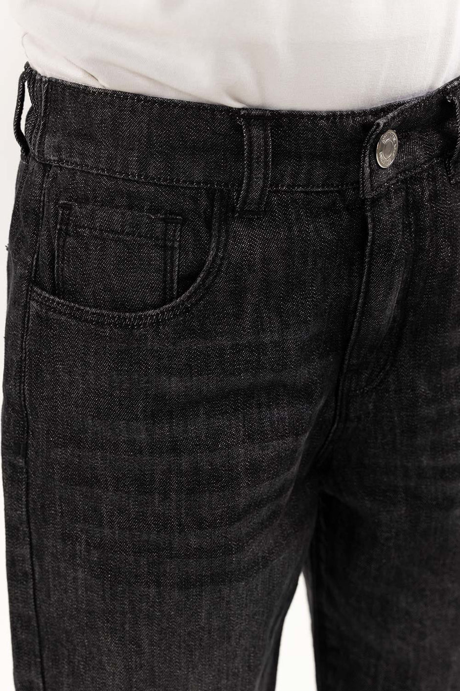 Junior Girl Charcoal Denim Jeans 224-421-010
