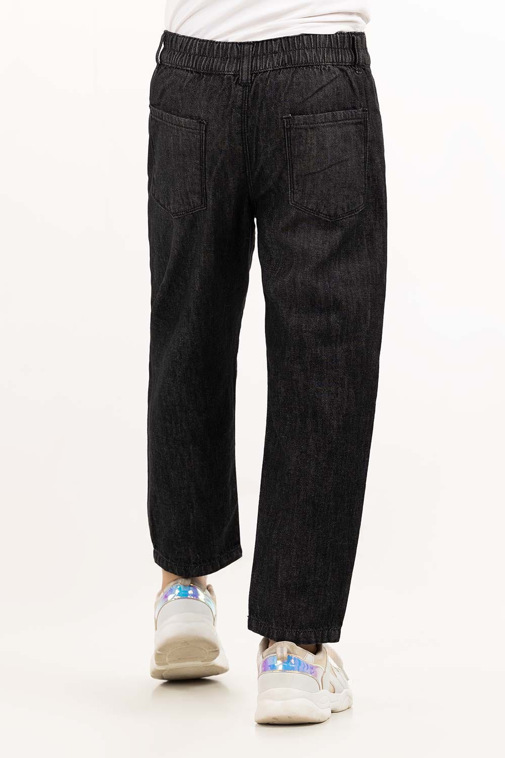 Junior Girl Charcoal Denim Jeans 224-421-010