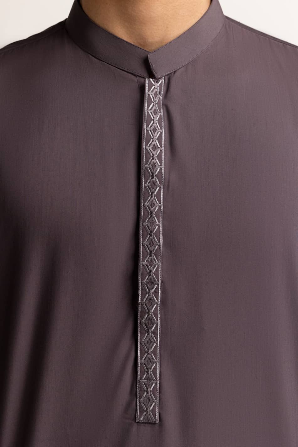 Charcoal Embroidered Suit